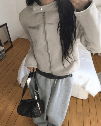 Tecum Suede Fur Shearling Jacket