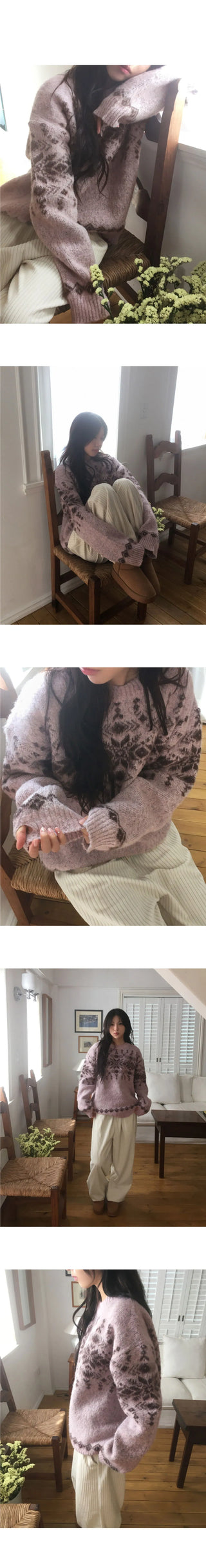 Fomin Snowflake Nordic Brush Hand Warmer Knitwear
