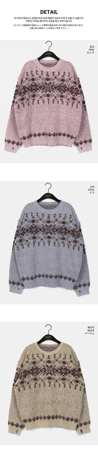 Fomin Snowflake Nordic Brush Hand Warmer Knitwear