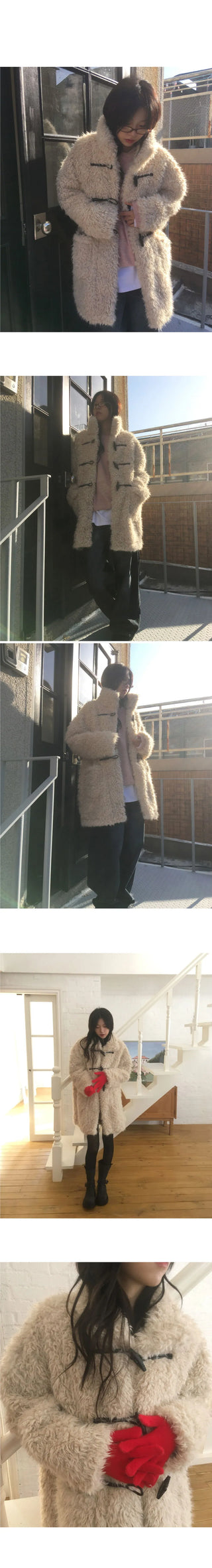 Mical Overfit Fur Duffle Tteokbokki Coat