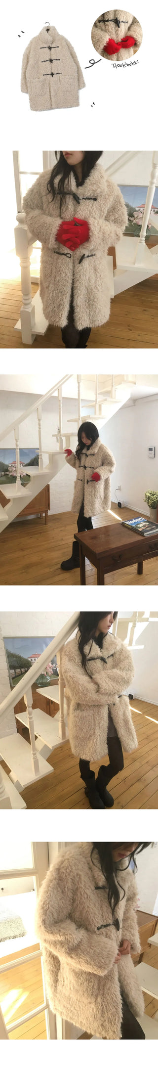 Mical Overfit Fur Duffle Tteokbokki Coat