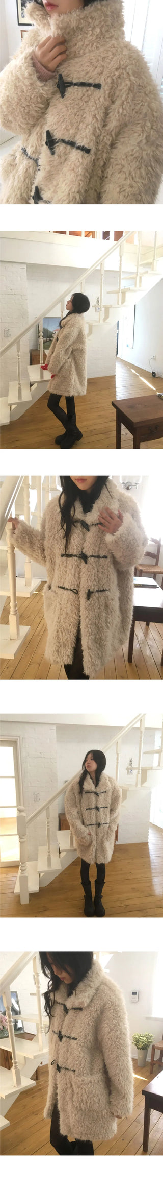 Mical Overfit Fur Duffle Tteokbokki Coat
