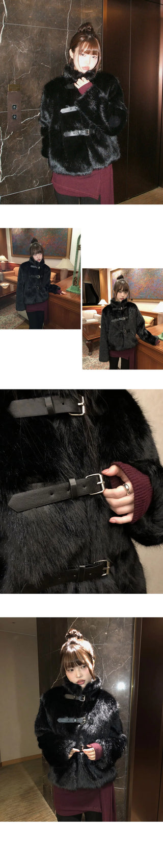 Hoyu Layered Dress Wrap Set Long Knitwear