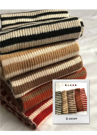 Cokin Vintage Stripe Knitwear Scarf
