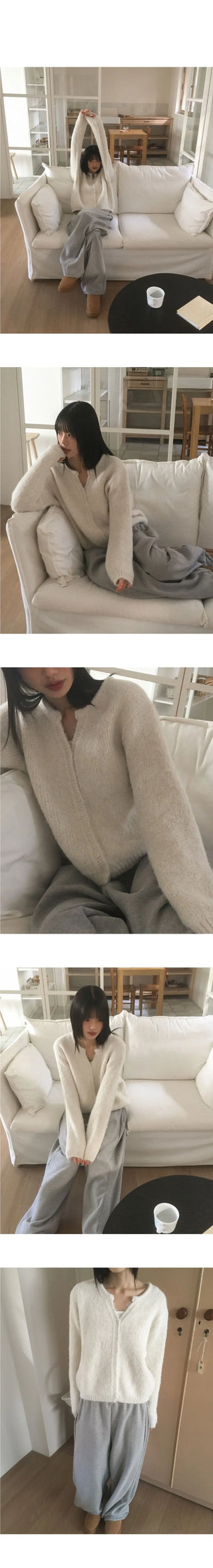 Diren Hairy V Knitwear Cardigan