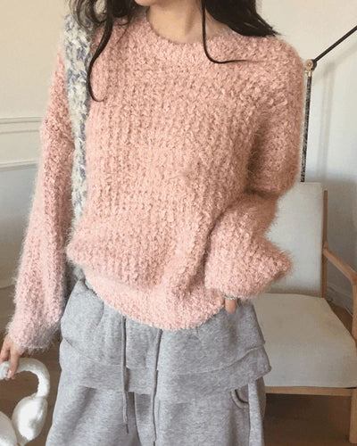 Ramit Snowflake Pine Needle Bodle Angora Round Knitwear