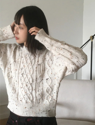 Natta Bokashi Twisted Round Knitwear