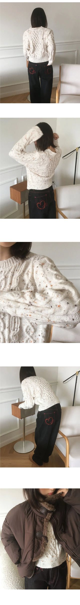 Natta Bokashi Twisted Round Knitwear