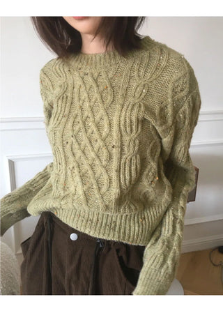 Natta Bokashi Twisted Round Knitwear