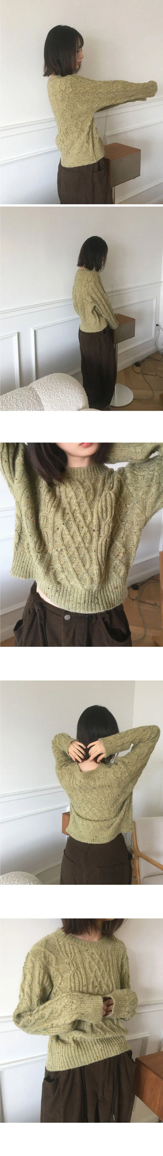 Natta Bokashi Twisted Round Knitwear