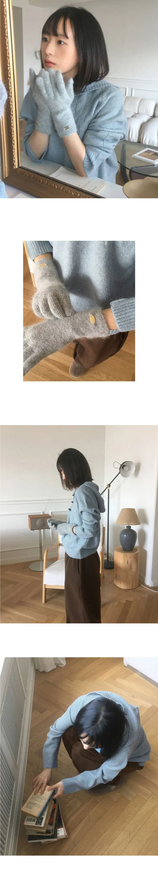 Corwin Wood Toggle Tteokbokki Button Twisted Hood Knitwear
