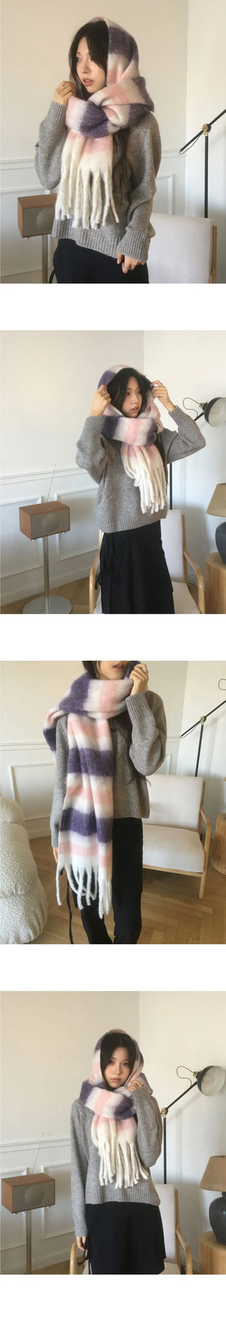 Corwin Wood Toggle Tteokbokki Button Twisted Hood Knitwear