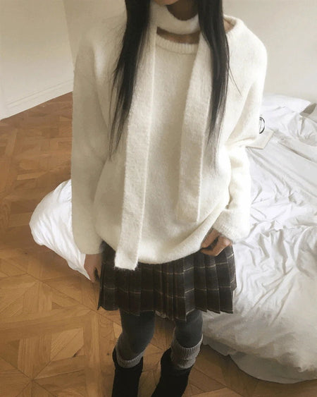 Seville Avantfit Round Knitwear Muffler Set