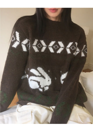 Rowan Rabbit Nordic Brush Fur Round Knitwear