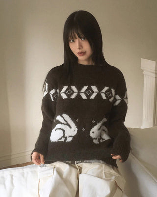 Rowan Rabbit Nordic Brush Fur Round Knitwear