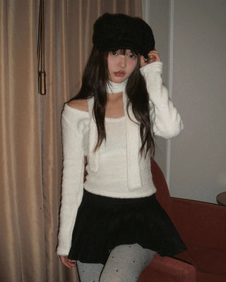 Swoo Muffler Terry Unneck Knitwear