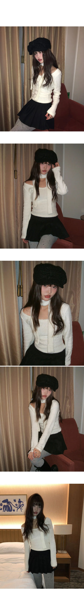 Swoo Muffler Terry Unneck Knitwear