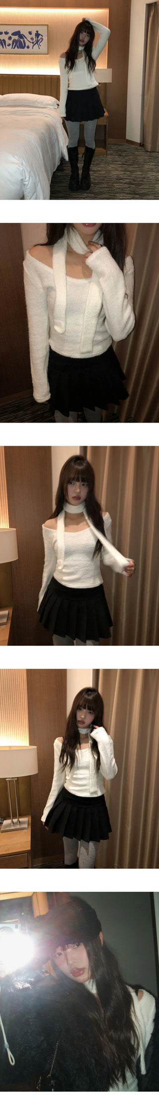 Swoo Muffler Terry Unneck Knitwear