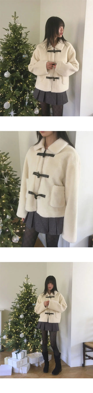 Gob Party Wool Pleated Mini Skirt