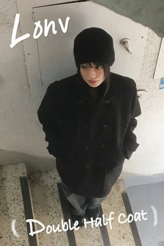 Ronb High Neck Double Half Coat