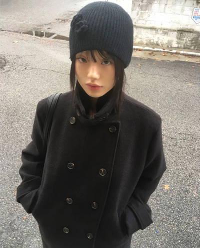 Ronb High Neck Double Half Coat