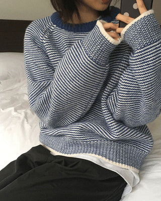 Benin Stripe Round Knitwear
