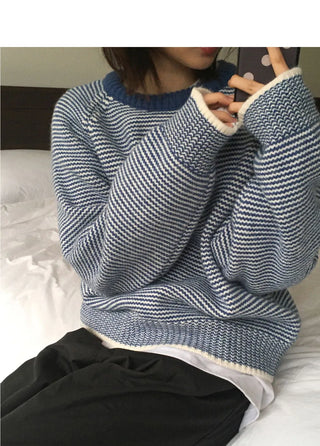 Benin Stripe Round Knitwear