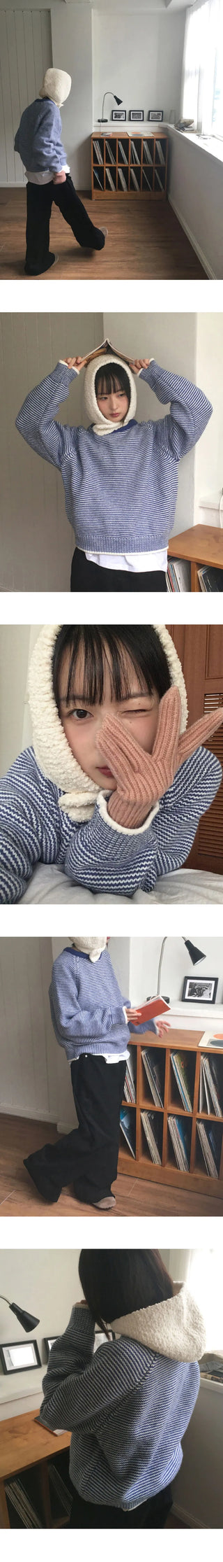 Benin Stripe Round Knitwear