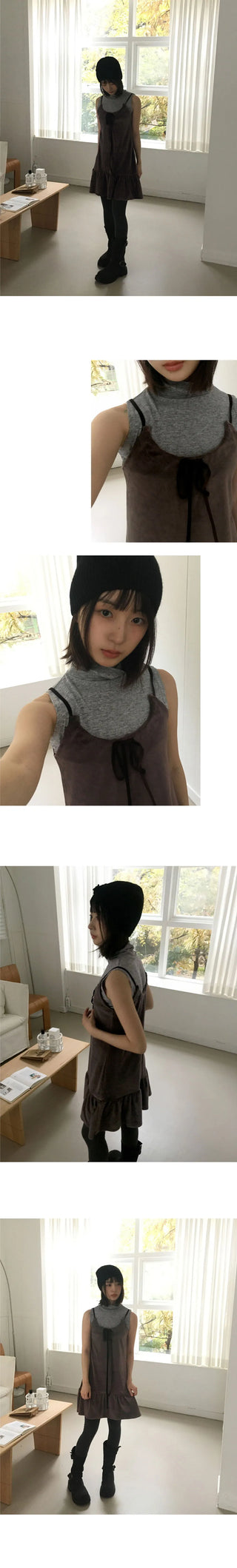 Kunz Wool Angora Inner Turtleneck Sleeveless