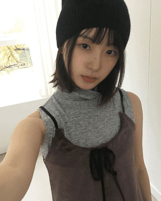 Kunz Wool Angora Inner Turtleneck Sleeveless