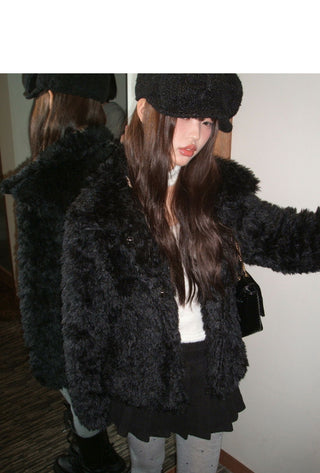 Leon Kara quilted fur half jacket