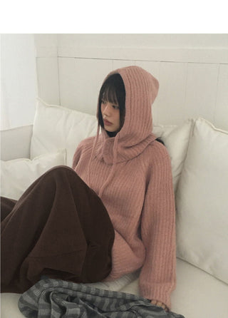 Beto Wool Avan Loose-fit Round Knitwear Set