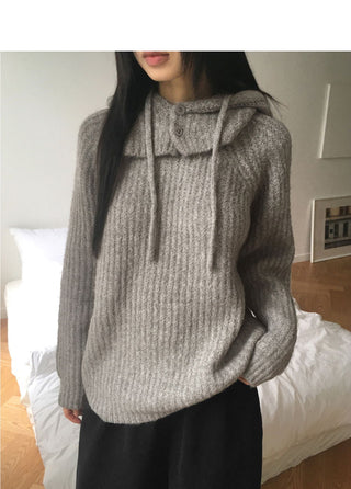 Beto Wool Avan Loose-fit Round Knitwear Set