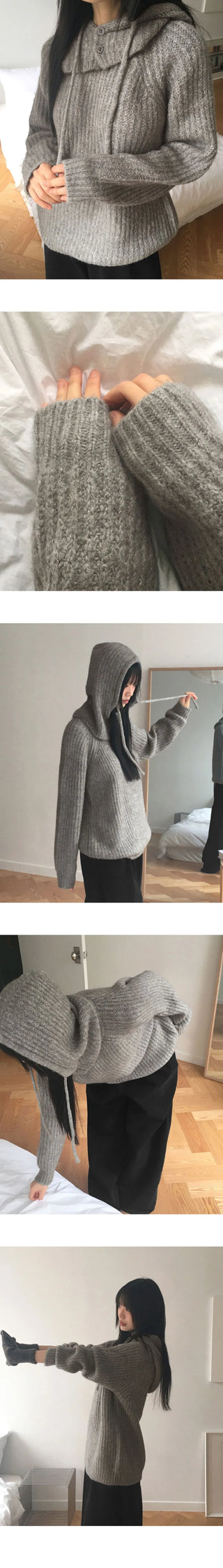 Beto Wool Avan Loose-fit Round Knitwear Set