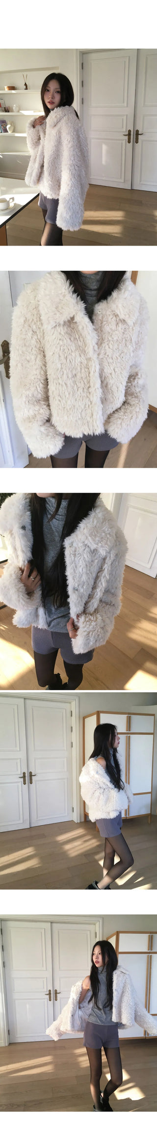 Roe Cara Fur Short Jacket