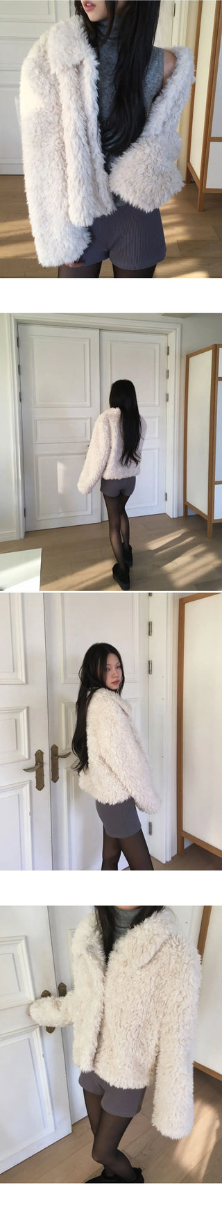 Roe Cara Fur Short Jacket