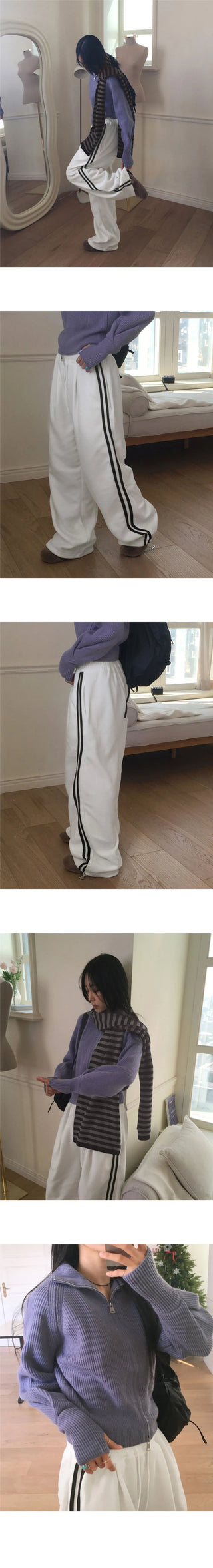 REZONE FURIS COOKING WIDE TWO-WAY TRACK PANTS