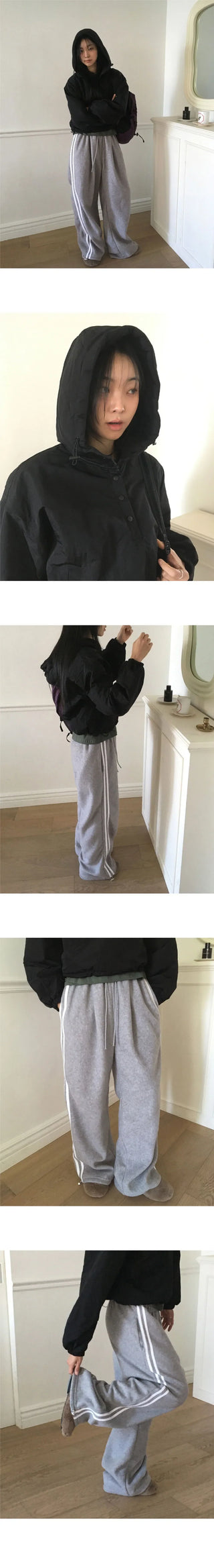 REZONE FURIS COOKING WIDE TWO-WAY TRACK PANTS