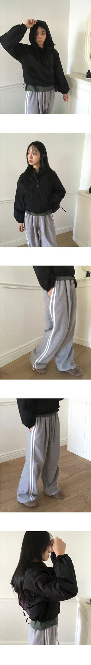 REZONE FURIS COOKING WIDE TWO-WAY TRACK PANTS