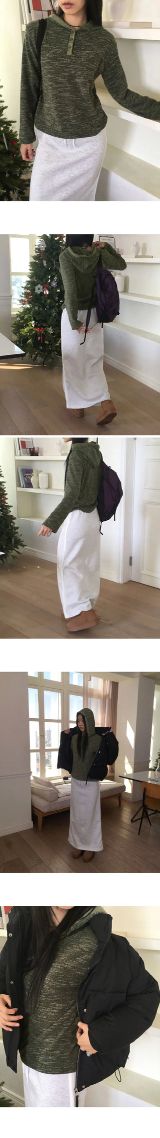 Ruhi Angora Lined Zuri Maxi Long Skirt