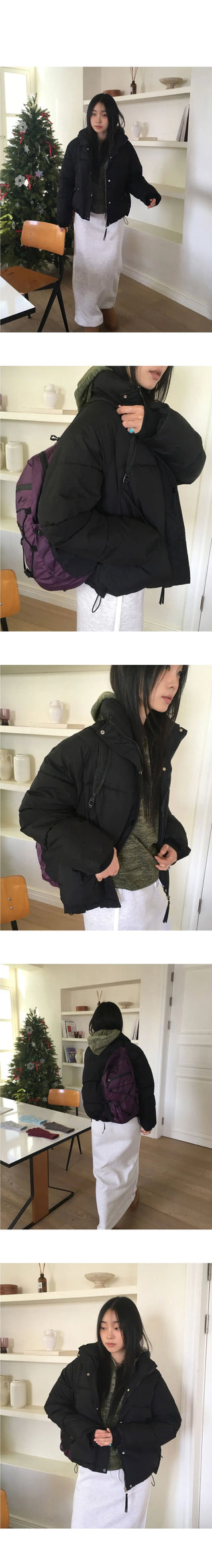 Kiji Daily Zipper Pocket Overfit Short Padding