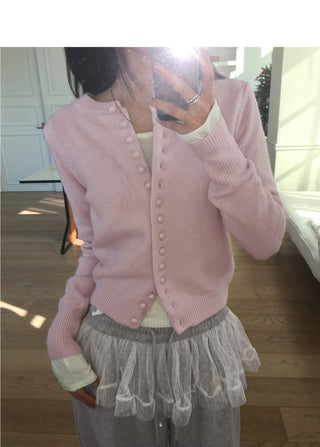 Poan Bean Button Knitwear Cardigan