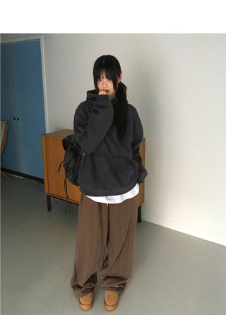 Soto Knitwear Quilted Twisted Pants