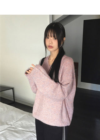 Onne Alpaca Wool Bocashi V-Neck Knitwear