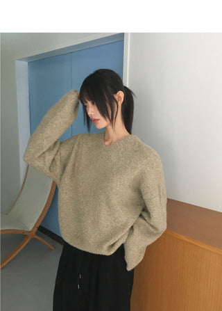 Onne Alpaca Wool Bocashi V-Neck Knitwear