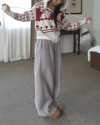 Mirop One-Tuck Hoody Two-Way Wide Pants