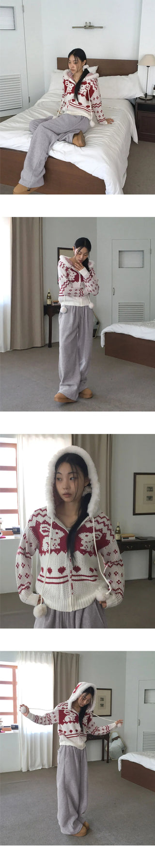 Mirop One-Tuck Hoody Two-Way Wide Pants