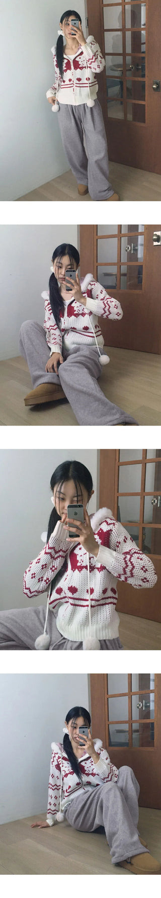 Mirop One-Tuck Hoody Two-Way Wide Pants