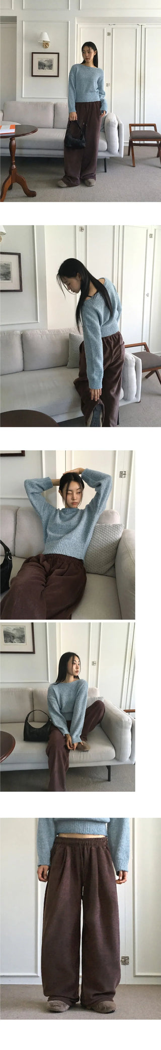 Mirop One-Tuck Hoody Two-Way Wide Pants