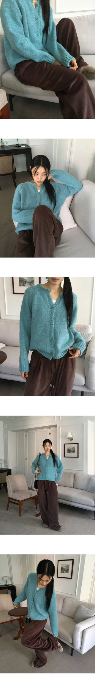 Kuang Yerifit Alpaca Nagrang Knitwear Cardigan